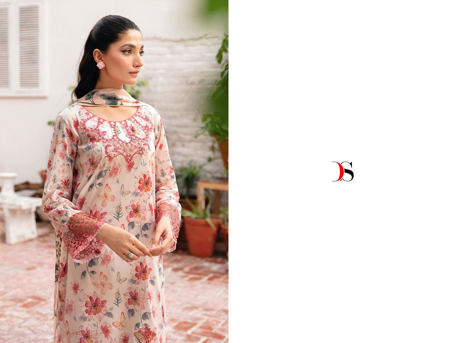 Ramsha Rungrez Luxury Lawn By Deepsy Suits Pure Cotton Pakistani Suits Wholesale Price In Surat